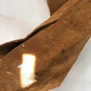 Vintage Brown genuine leather suede blazer thumbnail 8