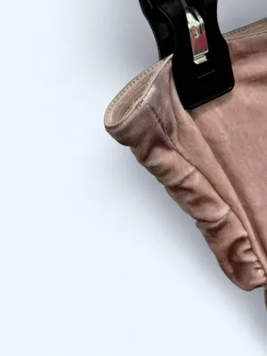 Bershka Velvet Strapless Maxi Dress in Blush thumbnail 6