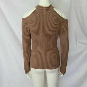 Guess‎ Small Brown Cold Shoulder Pullover thumbnail 2