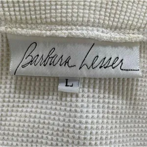 Vintage 80s 90s Barbara Lesser Maxi Dress Cottagecore Thermal Seersucker Cabinco thumbnail 10