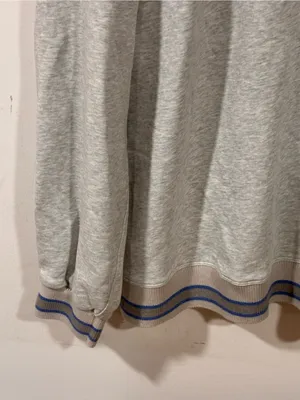 Lululemon Perfectly Oversized Ringer Crew Heathered Core Ultra Light Grey / Pool thumbnail 3
