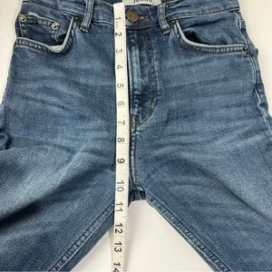 Reformation High & Skinny Jeans Havana Wash High Rise Blue‎ Denim Size 24 thumbnail 8