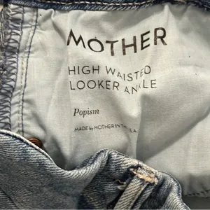 Mother Denim Women’s Size 27 Popism Blue The Looker High Rise Ankle Skinny Jeans thumbnail 9