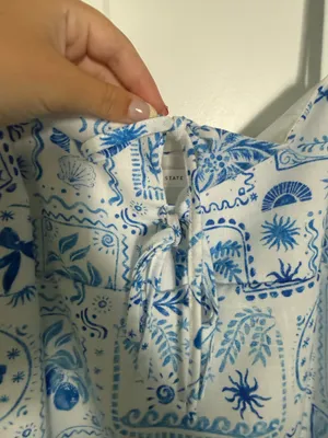 Altar'd State Dress Mini Blue thumbnail 2