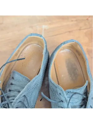 Vintage UK Made Dr. Martens AW 009 Grey Suede Wingtip Brogues UK 6 thumbnail 8