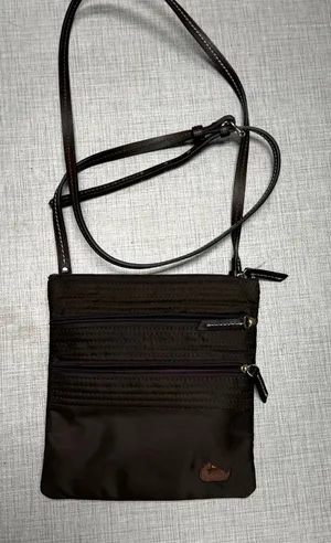 Dooney & Bourke Crossbody Bag Brown Nylon North South‎ Triple Zip thumbnail 1