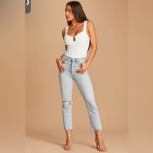 ASTR The Label White Ribbed Bustier Bodysuit Size XL thumbnail 2