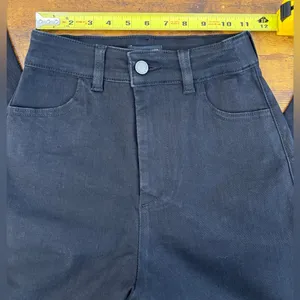 NWT Universal Standard Midnight Black Wide-Leg Jeans High Rise Women's 0 (XS) thumbnail 6