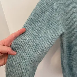 A NEW DAY Button Front Cardigan Light Blue White Varsity Stripe Preppy Sweater M thumbnail 9
