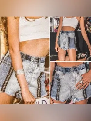 LF Carmar Titiana High Waisted Jean Shorts - Denim Blue, Size 24 thumbnail 5