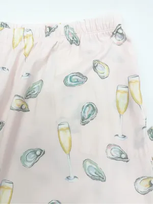 BedHead PJs X Anthropologie Classic Jersey 2 Piece Pajama Set Oysters Champagne thumbnail 11