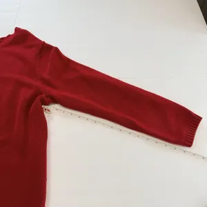 LL Bean Red Cable Knit Cotton Button Up Cardigan Sweater Size XL thumbnail 7