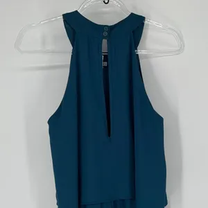 ALTAR'D STATE Jumpsuit Med Blue Wide Leg Halter Sleeveless One Piece High‎ Neck thumbnail 12