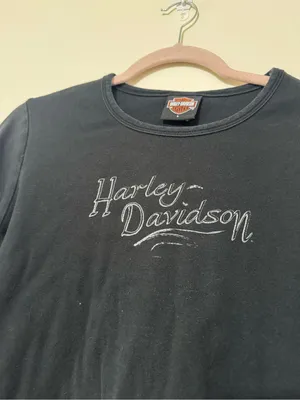 Harley-Davidson Black Long Sleeve Script Logo Shirt thumbnail 2