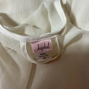 Jezebel Ivory Chiffon Lace Trim Robe Kimono‎ Sheer Bridal Loungewear OV-1601 S/M thumbnail 3