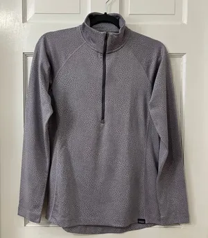 Patagonia Capilene Midweight Womens M Purple 1/4 Zip Baselayer Pullover Gorpcore thumbnail 1