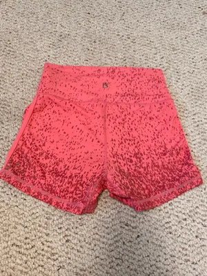 Buffbunny Small Pink Speckled‎ High Rise Athletic Shorts thumbnail 4
