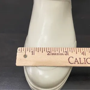 MICHAEL Michael Kors Beige Sand Textured Rubber Lugged Soles Rain Boots Size 8 thumbnail 11
