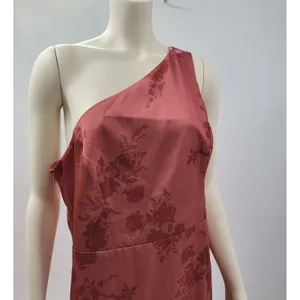 Birdy Grey Kira Dress XL Wild Rose Whimsical Bloom Matte Satin One Shoulder Maxi thumbnail 8