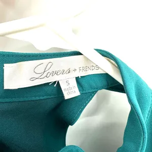 Lovers + Friends size small teal sleeveless dress trapeze style‎ keyhole back thumbnail 4