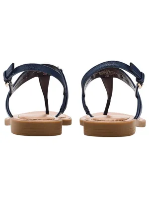 NWT Tommy Hilfiger Womens Cruman Emblem Sandals TWCRUMAN Dark Blue 6.5M thumbnail 7