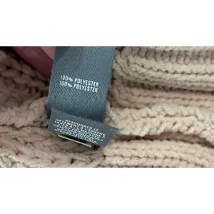 Aerie Women’s Small Blush Pink Chunky Knit Mock Neck Oversized Sweater Cozy thumbnail 4