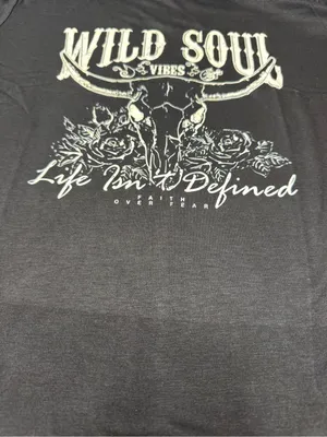 Rosa Clothing Western Vintage Wild Soul Graphic T-Shirt Small New thumbnail 5