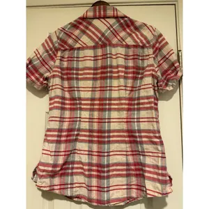 Carhartt Women's Brogan Plaid‎ Short Sleeve Shirt - Rugged Pink/Cream - Small thumbnail 5