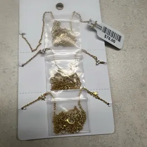 Free people give me away gold layered necklaces thumbnail 3