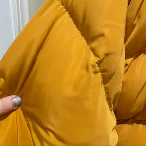 Kendall Kylie Puffer Jacket Mustard Yellow Women Size Medium Large thumbnail 8