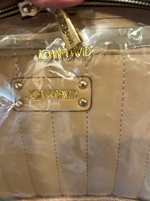 Joan & David Beige clear Top handle Train Case- 3 piece Set thumbnail 3