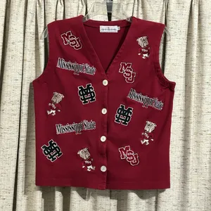 Castles Sport Mississippi State Logo Embroidered Vest thumbnail 1