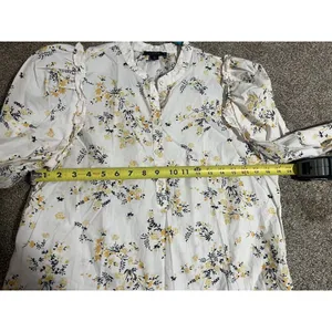 J Crew Puff-sleeve top in budding floral‎ Henley Medium thumbnail 6