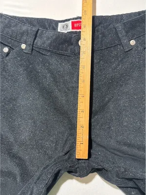 Arizona Jean Co. Hipster Sparkly Black Flared Pants Size 11 thumbnail 5