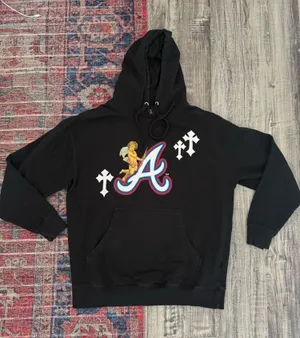 atlanta braves hoodie Black Size L thumbnail 1