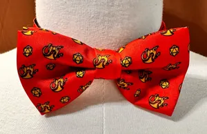 Blacktiegeek Men's Bow Tie Red Dragon Dungeons Adjustable Handmade Party Neckbow thumbnail 1