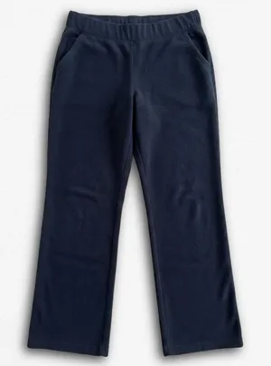 Columbia Womens Black Fleece Pants Elastic Waist‎ Straight Leg Lounge Hiking M thumbnail 1