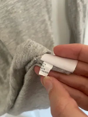 Y2K Grey V Neck Pocket Tee thumbnail 4