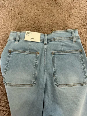ZARA Jeans Wide-Leg High-Waisted thumbnail 6