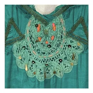 Urban Outfitters Lux Victorian Steampunk Green Midi Dress Size 5 thumbnail 14