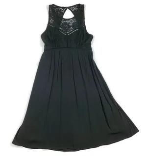 Abercrombie & Fitch Black Sleeveless Lace Cocktail Mini Dress XS thumbnail 1