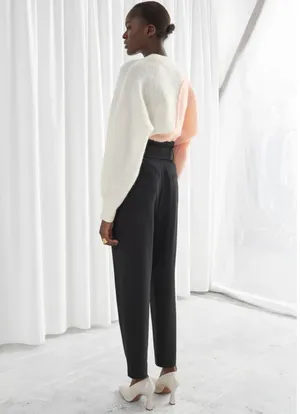& other stories Belted Paperbag Waist Pants thumbnail 2