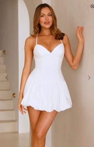 Bubble Pop Mini Dress White (Hello Molly) Size 2 thumbnail 3