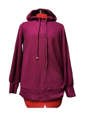 Nine West XSmall Small women hoodie shirt purple pink women thumbnail 1