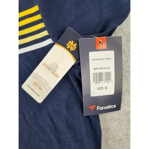 NWT Womens Fanatics Navy Notre Dame Fighting Irish Tie Breaker T-Shirt sz MEDIUM thumbnail 8