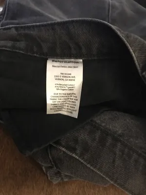 Reformation Marcus Denim Mini Skirt Sz 29 thumbnail 5