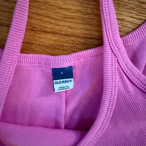 Old Navy Ribbed Cami Maxi Dress Size Large Pink Sleeveless A-Line Flare Summer thumbnail 2