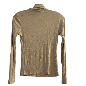 GUESS ribbed turtleneck long sleeve top beige size M style T13174‎ thumbnail 2