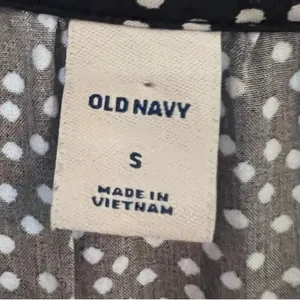 Old Navy navy and white polka dot dress size small thumbnail 7