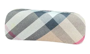 Burberry iconic Nova Check Plaid Clamshell Hard Eyeglass Case thumbnail 1